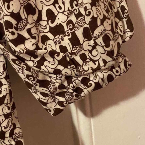 Lilly Pulitzer Elephant Print Top Sz 10 - Picture 5 of 6